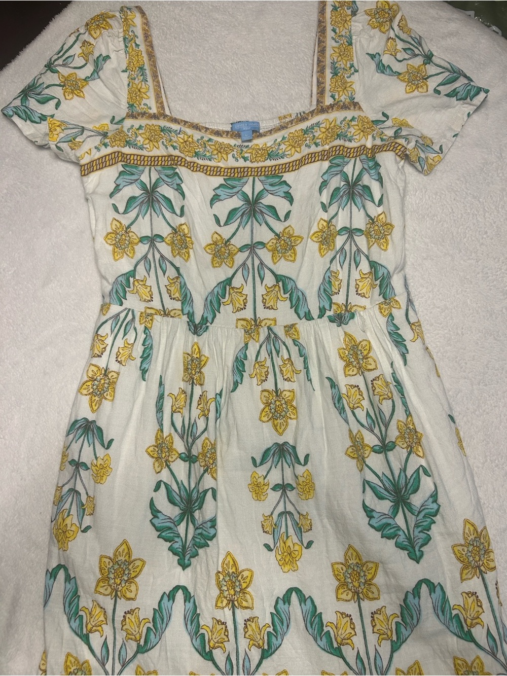 Draper James Floral Rayon-Linen Blend dress